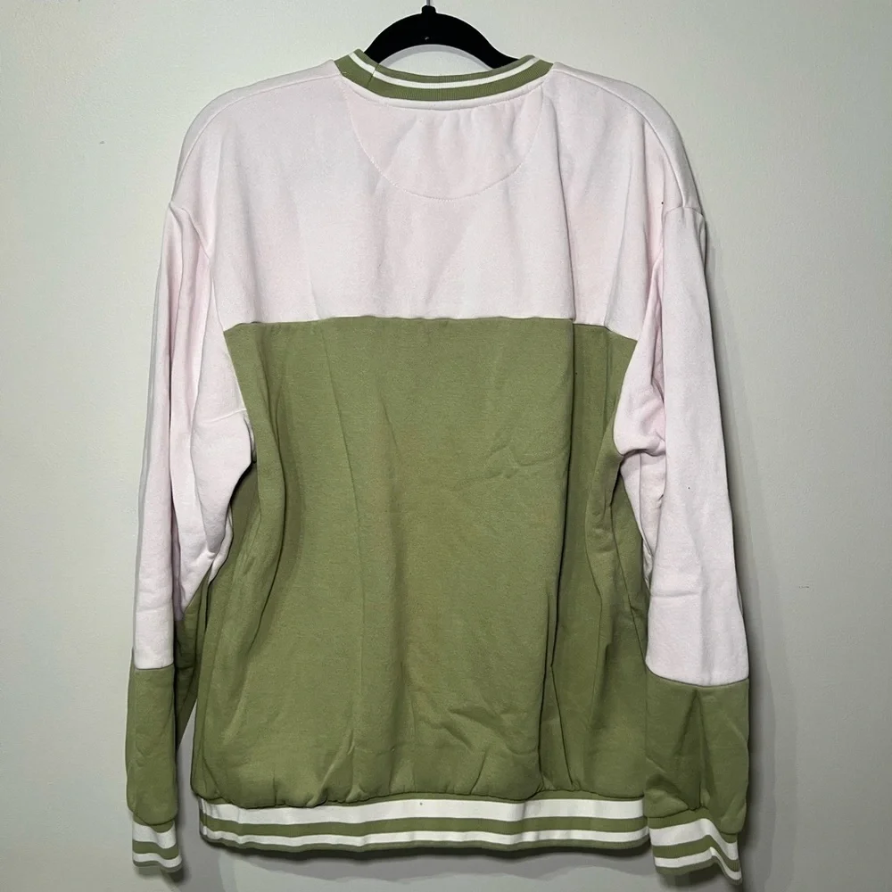 Los Angeles Crewneck Men's Sweater - Green and White